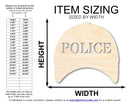 Unfinished Police Cap Shape | DIY Craft Cutout | up to 46" DIY