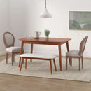 French Country Dining Chairs Set Of 4 With Carved Solid Wood Frames