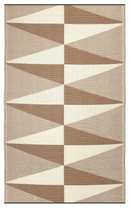 Tucson - Natural Modern Geometric Outdoor Rug for Patio
