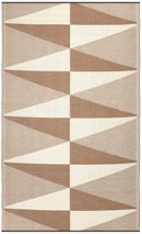 Tucson - Natural Modern Geometric Outdoor Rug for Patio