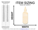 Unfinished Sriracha Bottle Shape | DIY Craft Cutout | up to 46" DIY