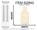 Unfinished Sunscreen Bottle Shape | DIY Craft Cutout | up to 46" DIY