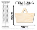 Unfinished Picnic Basket Shape | DIY Craft Cutout | up to 46" DIY