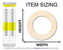 Unfinished Round Wreath Door Hanger | DIY Craft Cutout | Door Hanger | up to 46" DIY