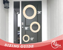 Unfinished Round Wreath Door Hanger | DIY Craft Cutout | Door Hanger | up to 46" DIY