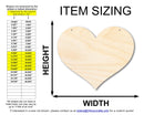 Unfinished Heart Door Hanger | DIY Craft Cutout | Door Hanger | up to 46" DIY