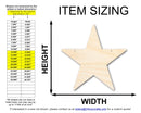 Unfinished Star Door Hanger | DIY Craft Cutout | Door Hanger | up to 46" DIY