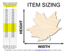 Unfinished Leaf Door Hanger | DIY Craft Cutout | Door Hanger | up to 46" DIY