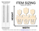 Unfinished Mom Flower Pot Shape | DIY Craft Cutout | up to 46" DIY