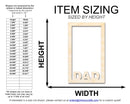 Unfinished Dad Frame Shape | DIY Craft Cutout | up to 46" DIY