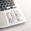 Mac OS Quick Reference Keyboard Shortcut Stickers