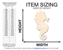 Unfinished Cute Seahorse Shape | DIY Craft Cutout | up to 46" DIY