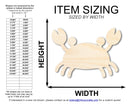 Unfinished Cute Crab Shape | DIY Craft Cutout | up to 46" DIY