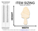 Unfinished Morel Mushroom Silhouette | DIY Craft Cutout | up to 46" DIY