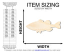 Unfinished Wood Bass Silhouette | DIY Craft Cutout | up to 46" DIY