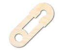 Unfinished Wood Cute Safety Pin Shape | DIY Craft Cutout | up to 46" DIY