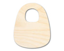 Unfinished Wood Baby Bib Shape | DIY Craft Cutout | up to 46" DIY