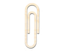 Unfinished Wood Paper Clip Shape | DIY Craft Cutout | up to 46" DIY