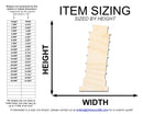 Unfinished Wood Leaning Tower of Pisa Shape | DIY Craft Cutout | up to 46" DIY