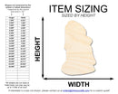 Unfinished Wood Easter Island Statue Shape | DIY Craft Cutout | up to 46" DIY