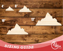Unfinished Wood Mount Everest Shape | DIY Craft Cutout | up to 46" DIY