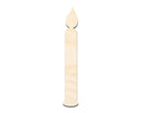 Unfinished Wood Birthday Candle Shape | DIY Craft Cutout | up to 46" DIY
