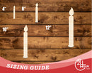 Unfinished Wood Birthday Candle Shape | DIY Craft Cutout | up to 46" DIY