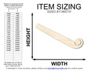 Unfinished Wood Party Noisemaker Shape | DIY Craft Cutout | up to 46" DIY