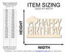 Unfinished Wood Happy Birthday Shape | DIY Craft Cutout | up to 46" DIY