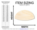 Unfinished Wood Kippah Shape | DIY Craft Cutout | up to 46" DIY