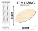 Unfinished Wood Challah Bread Shape | DIY Craft Cutout | up to 46" DIY