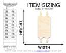 Unfinished Wood Torah Scroll Shape | DIY Craft Cutout | up to 46" DIY