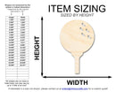 Unfinished Wood Golf Ball and Tee Shape | DIY Craft Cutout | up to 46" DIY