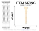 Unfinished Wood Golf Tee Shape | DIY Craft Cutout | up to 46" DIY