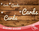 Unfinished Wood Cards Shape | DIY Craft Cutout | up to 46" DIY