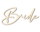 Unfinished Wood Bride Chair Sign | DIY Craft Cutout | up to 46" DIY