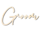 Unfinished Wood Groom Chair Sign | DIY Craft Cutout | up to 46" DIY