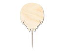 Unfinished Wood Horseshoe Crab Shape | DIY Craft Cutout | up to 46" DIY