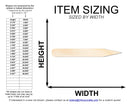 Unfinished Wood Thin Pencil Shape | DIY Craft Cutout | up to 46" DIY