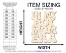 Unfinished Wood In My Boy Mom Era Cutout | DIY Craft Shape | up to 46" DIY
