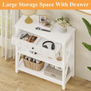 Bookcase With Drawer In White Oak Finish For Living Room
