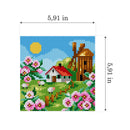 Gobelin canvas for halfstitch without yarn Four Seasons - Spring