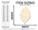 Unfinished Wood Simple Fall Leaf Shape | DIY Craft Cutout | up to 46" DIY