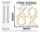 Unfinished Wood XOXO Cutout | DIY Craft Shape | up to 46" DIY