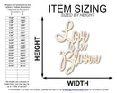 Unfinished Wood Love is in Bloom Cutout | DIY Craft Shape | up to 46" DIY