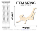 Unfinished Wood Volleyball Dig Shape | DIY Craft Cutout | up to 46" DIY