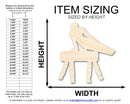 Unfinished Wood Pommel Horse Shape | DIY Craft Cutout | up to 46" DIY