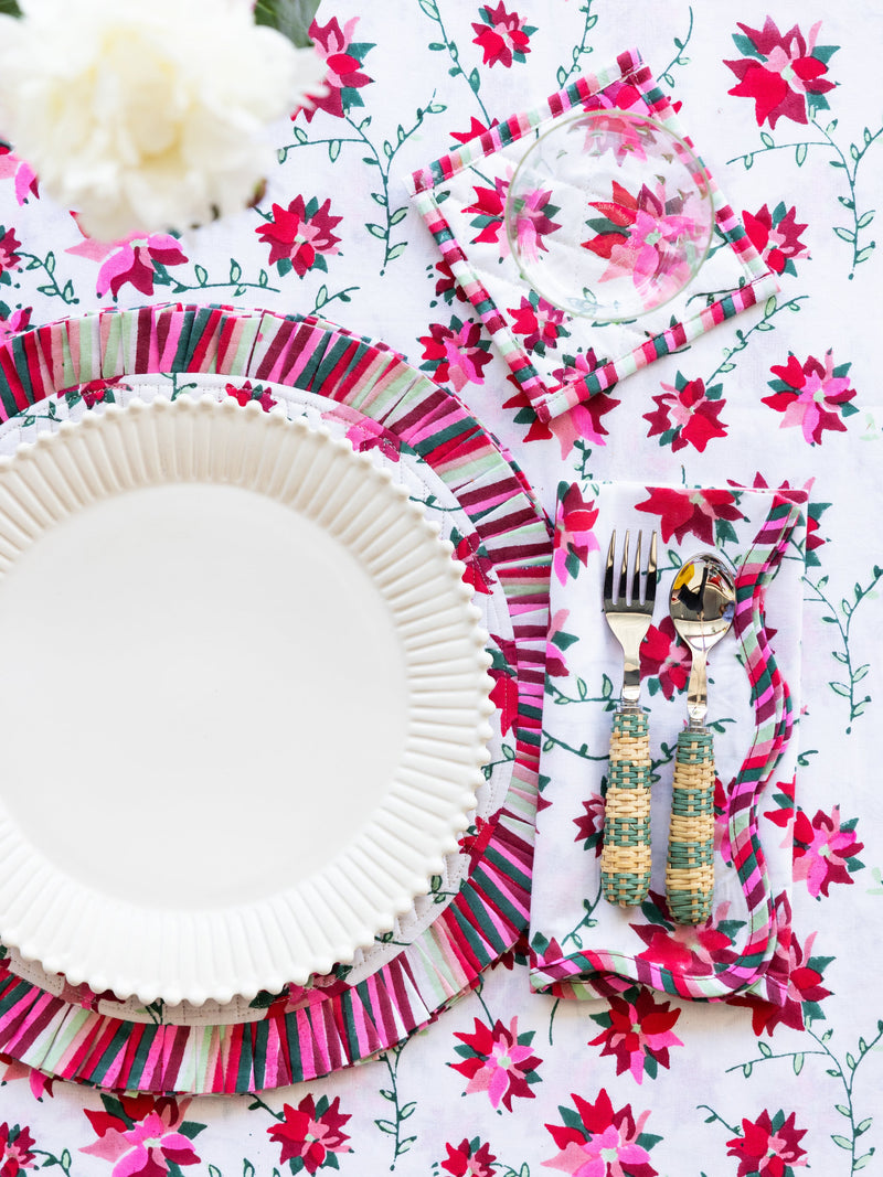 Poinsettia Round Tablecloth