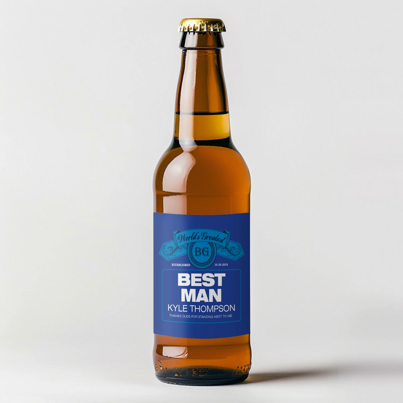 New Bud Light Best Man Beer Label