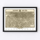 Vintage Map of Washington,  1923
